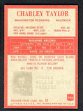 1965 Philadelphia Football #195 Charlie Taylor Washington EX-MT 484459