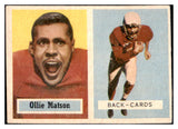 1957 Topps Football #026 Ollie Matson Cardinals EX 484469
