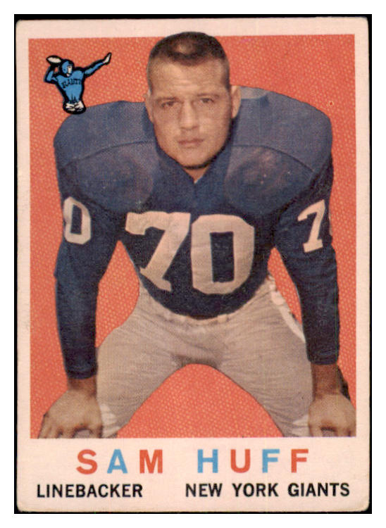 1959 Topps Football #051 Sam Huff Giants VG-EX 484485