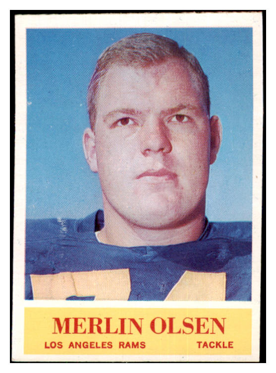 1964 Philadelphia Football #091 Merlin Olsen Rams EX-MT 484500