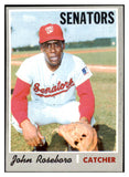 1970 Topps Baseball #655 John Roseboro Senators EX-MT 484534