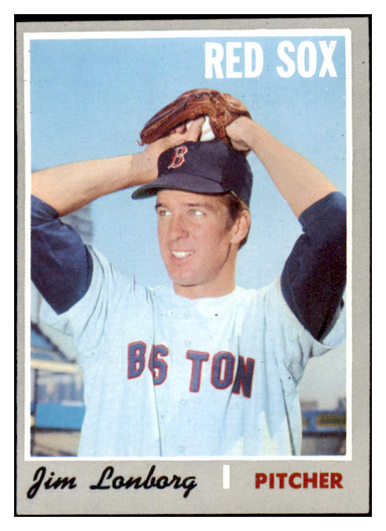 1970 Topps Baseball #665 Jim Lonborg Red Sox EX-MT 484539