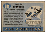 1955 Topps Football #098 Beattie Feathers Tennessee VG-EX 484623