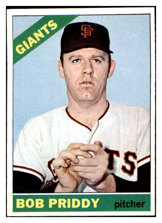 1966 Topps Baseball #572 Bob Priddy Giants NR-MT 484675