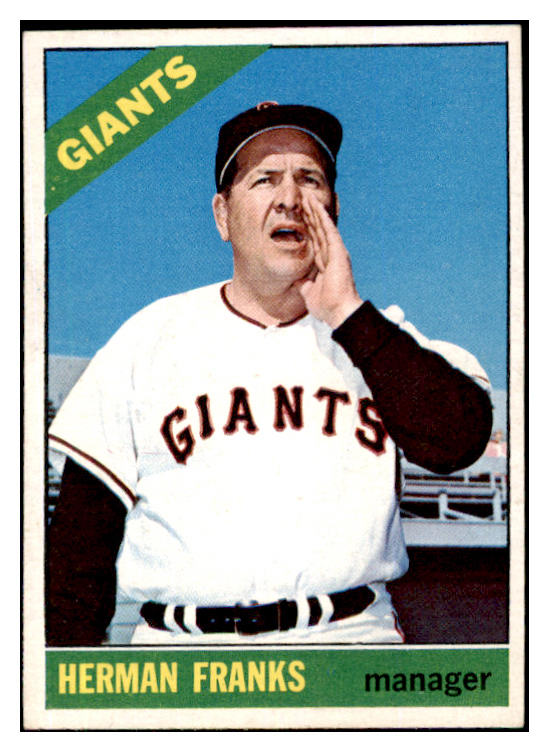 1966 Topps Baseball #537 Herman Franks Giants EX-MT 484696