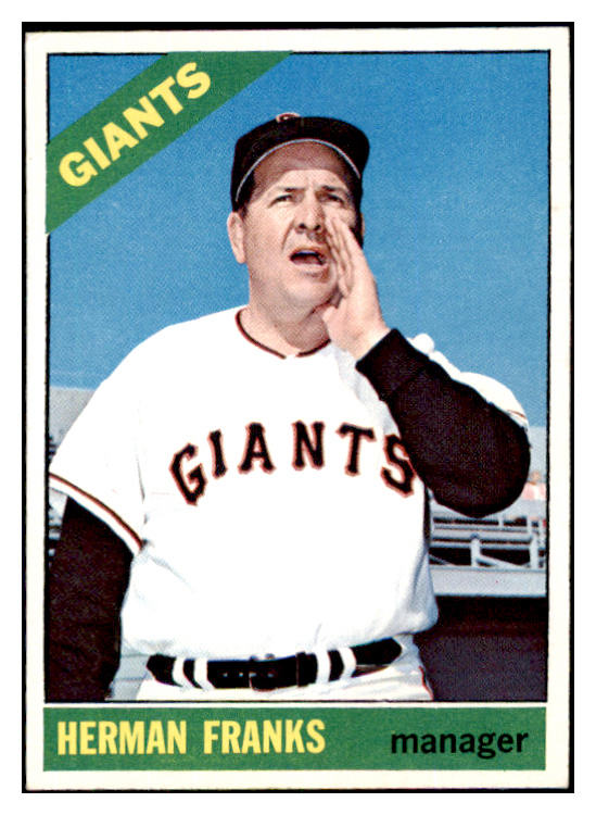1966 Topps Baseball #537 Herman Franks Giants EX-MT 484697