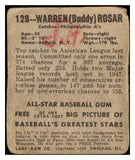 1948 Leaf Baseball #128 Buddy Rosar A's PR-FR 484734