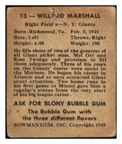 1948 Bowman Baseball #013 Willard Marshall Giants PR-FR 484763