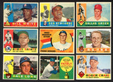 1960 Topps Set Lot 114 Diff EX-MT Newcombe Howard White