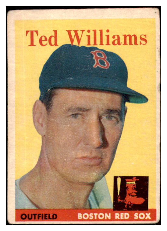 1958 Topps Baseball #001 Ted Willilams Red Sox VG 484921