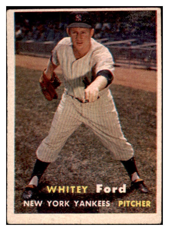 1957 Topps Baseball #025 Whitey Ford Yankees Good 484923