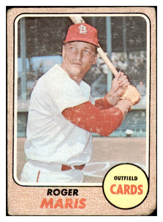 1968 Topps Baseball #330 Roger Maris Cardinals Fair 484941