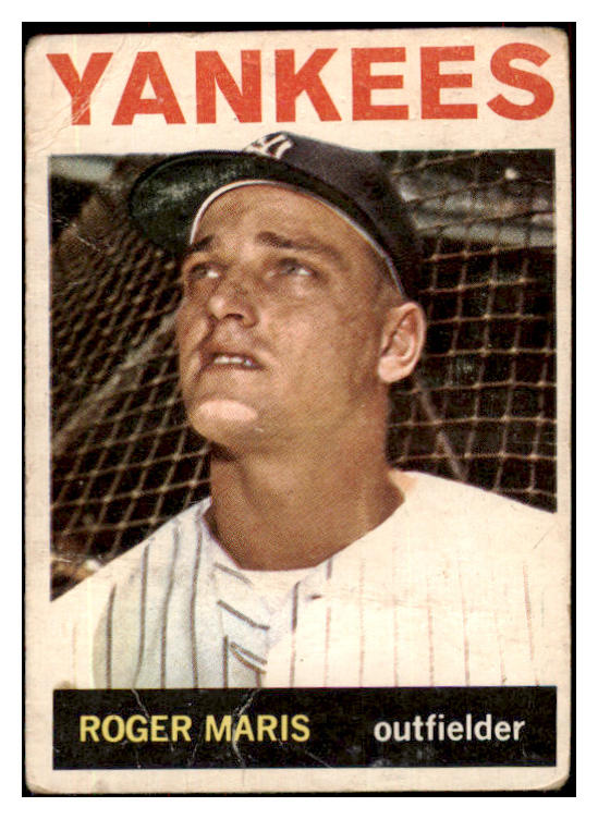 1964 Topps Baseball #225 Roger Maris Yankees Good 484964