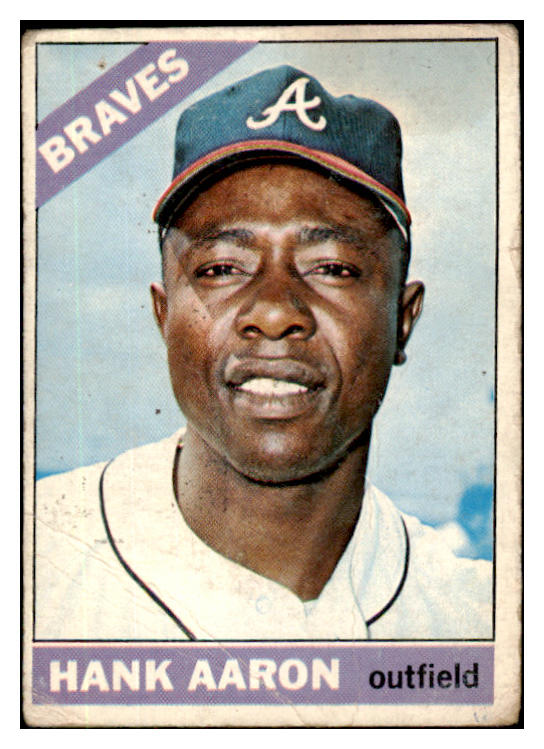 1966 Topps Baseball #500 Hank Aaron Braves Good 484967