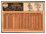 1966 Topps Baseball #500 Hank Aaron Braves Good 484967