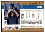 1990 Pro Set #001 Barry Sanders Lions NR-MT 484979