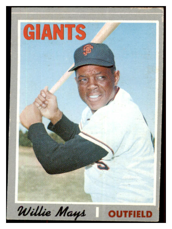 1970 Topps Baseball #600 Willie Mays Giants VG-EX 484982