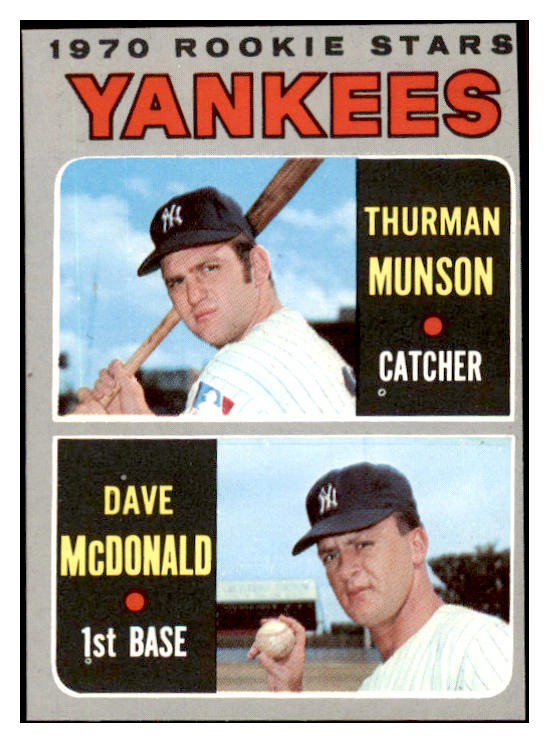 1970 Topps Baseball #189 Thurman Munson Yankees GD trimmed 484983