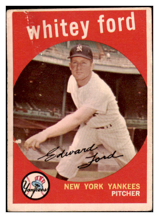 1959 Topps Baseball #430 Whitey Ford Yankees Good 484988