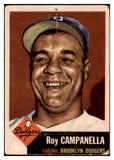 1953 Topps Baseball #027 Roy Campanella Dodgers PR-FR pin hole 485004