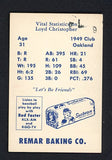 1950 Remar Bread Loyd Christopher Oaks VG 485109