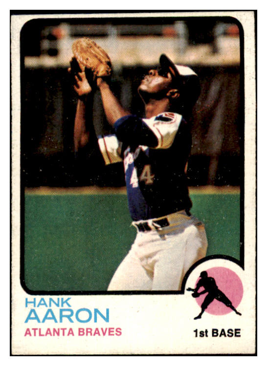 1973 Topps Baseball #100 Hank Aaron Braves EX-MT 485155