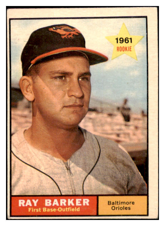 1961 Topps Baseball #428 Ray Barker Orioles VG-EX 485157