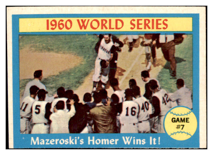 1961 Topps Baseball #312 World Series Game 7 Mazeroski VG-EX 485159