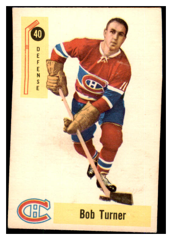1958 Parkhurst Hockey #040 Bob Turner Canadiens VG-EX 485176