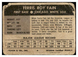 1954 Wilson Franks Ferris Fain White Sox PR-FR 485187