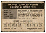 1954 Wilson Franks Harvey Kuenn Tigers FR-GD erasure 485189