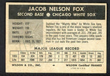 1954 Wilson Franks Nellie Fox White Sox Good ink back 485260
