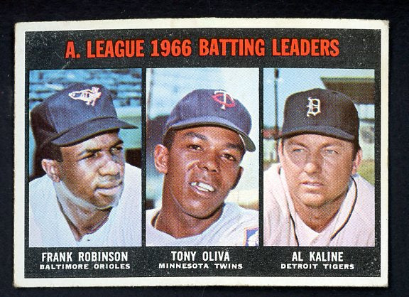 1967 Topps Baseball #239 A.L. Batting Leaders Robinson VG-EX 485293