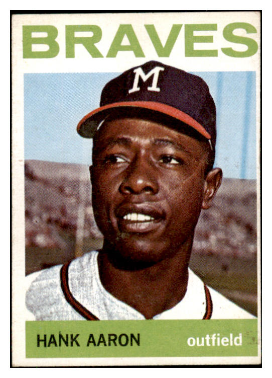 1964 Topps Baseball #300 Hank Aaron Braves EX 485313