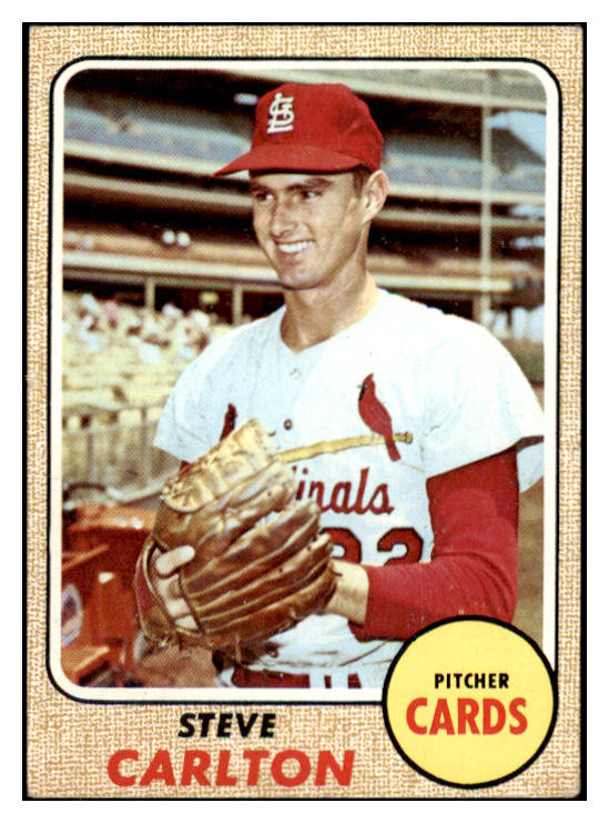 1968 Topps Baseball #408 Steve Carlton Cardinals EX 485326