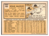 1963 Topps Baseball #490 Willie McCovey Giants EX-MT 485334