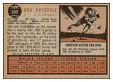 1962 Topps Baseball #340 Don Drysdale Dodgers EX 485338