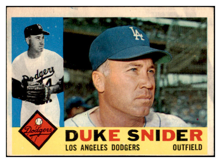 1960 Topps Baseball #493 Duke Snider Dodgers VG-EX 485347