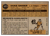 1960 Topps Baseball #493 Duke Snider Dodgers VG-EX 485347