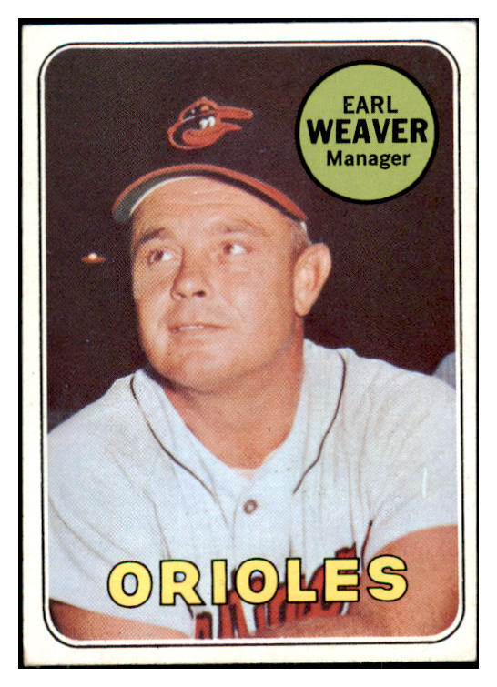 1969 Topps Baseball #516 Earl Weaver Orioles VG-EX 485384