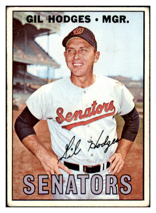 1967 Topps Baseball #228 Gil Hodges Senators VG 485406