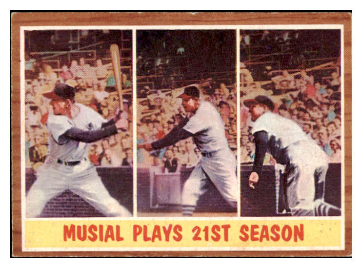 1962 Topps Baseball #317 Stan Musial IA Cardinals EX-MT 485410
