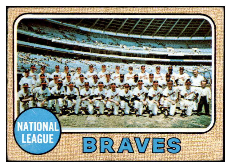 1968 Topps Baseball #221 Atlanta Braves Team VG-EX 485434