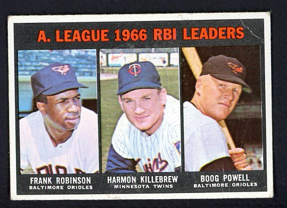 1967 Topps Baseball #241 A.L. RBI Leaders Robinson VG 485436