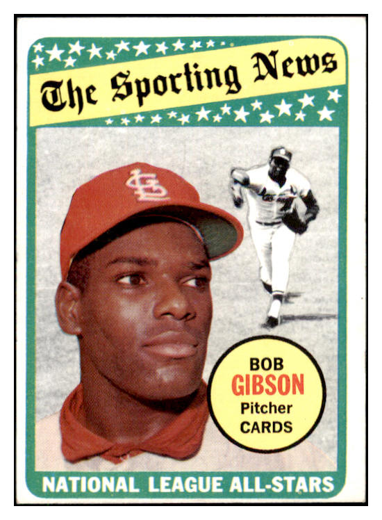 1969 Topps Baseball #432 Bob Gibson A.S. Cardinals EX-MT 485456