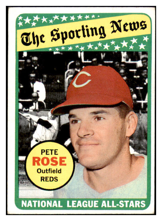 1969 Topps Baseball #424 Pete Rose A.S. Reds EX-MT 485462