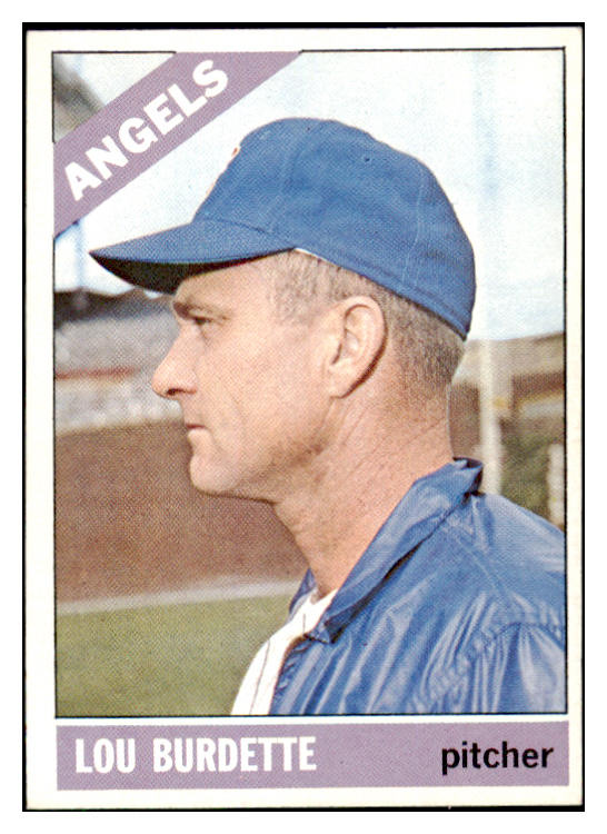 1966 Topps Baseball #299 Lou Burdette Angels EX-MT 485475