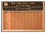 1966 Topps Baseball #172 New York Mets Team EX-MT 485483