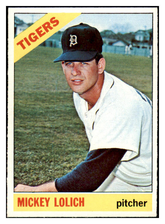 1966 Topps Baseball #455 Mickey Lolich Tigers EX-MT 485508