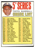 1967 Topps Baseball #361 Checklist 5 Roberto Clemente NR-MT 485539